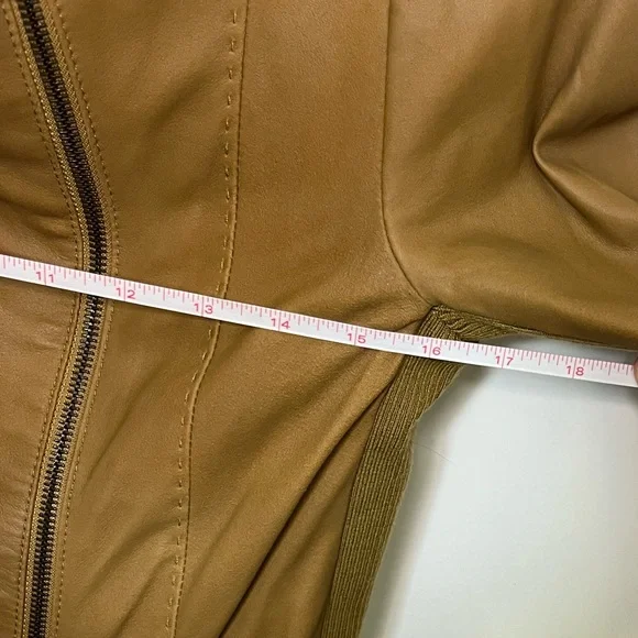 Vince NWOT Goat Leather Moto Jacket Size XS - Picture 10 of 11